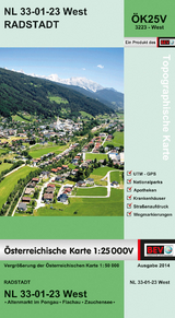 BEV-Karte 3223-West, Radstadt 1:25 000V - 