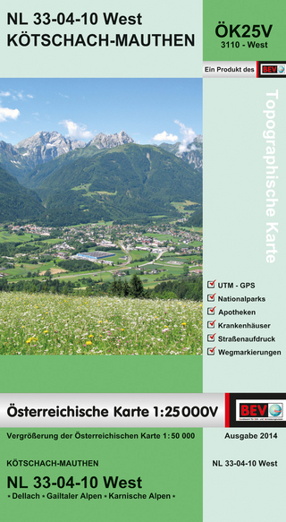 BEV-Karte 3110-West, Kötschach 1:25 000V