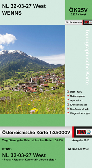 BEV-Karte 2227-West, Wenns 1:25 000V