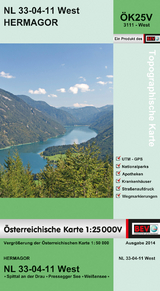 BEV-Karte 3111-West, Hermagor 1:25 000V - 
