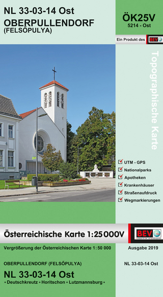 BEV-Karte 5214-Ost, Oberpullendorf / Felsőpulya 1:25 000V