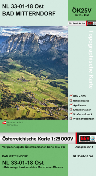 BEV-Karte 3218-Ost, Bad Mitterndorf 1:25 000V