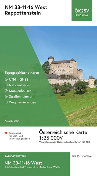 BEV-Karte 4316-West, Rappottenstein 1:25 000V