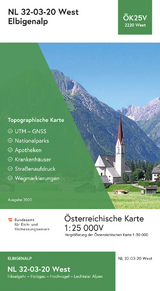 BEV-Karte 2220-West, Elbigenalp 1:25 000V - 