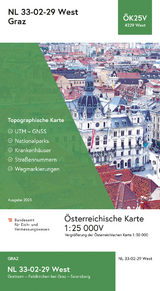 BEV-Karte 4229-West, Graz 1:25 000V - 