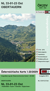 BEV-Karte 3223-Ost, Obertauern 1:25 000V - 