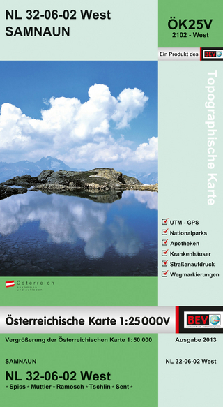 BEV-Karte 2102-West, Samnaun 1:25 000V