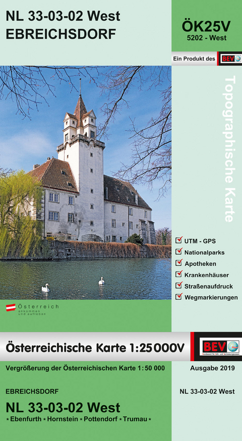 BEV-Karte 5202-West, Ebreichsdorf 1:25 000V - 