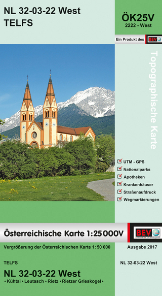 BEV-Karte 2222-West, Telfs 1:25 000V