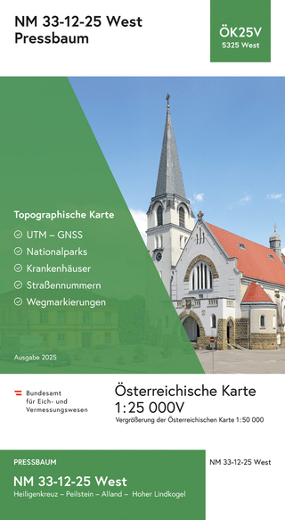 BEV-Karte 5325-West, Pressbaum 1:25 000V