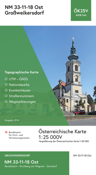 BEV-Karte 4318-Ost, Großweikersdorf 1:25 000V