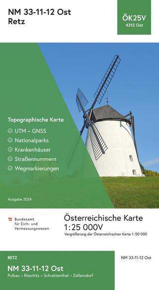 BEV-Karte 4312-Ost, Retz 1:25 000V