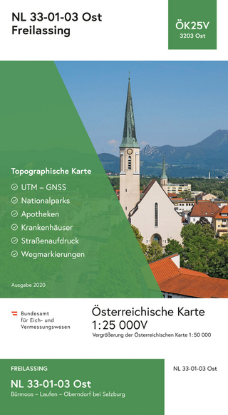 BEV-Karte 3203-Ost, Freilassing 1:25 000V