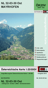 BEV-Karte 2230-Ost, Mayrhofen 1:25 000V - 