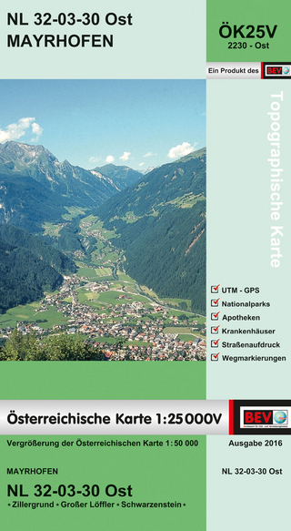 BEV-Karte 2230-Ost, Mayrhofen 1:25 000V