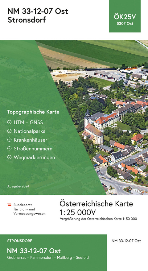 BEV-Karte 5307-Ost, Stronsdorf 1:25 000V - 