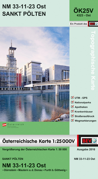 BEV-Karte 4323-Ost, St. Pölten 1:25 000V