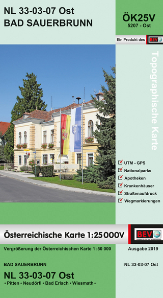 BEV-Karte 5207-Ost, Bad Sauerbrunn 1:25 000V