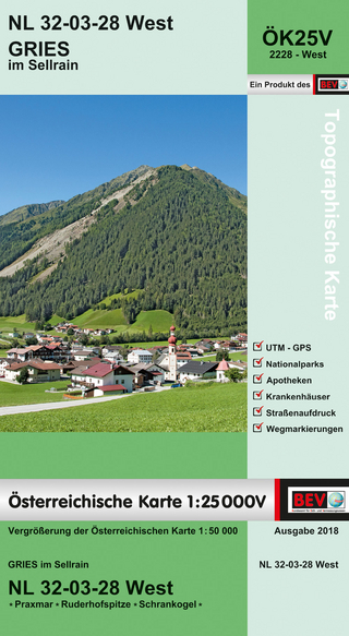 BEV-Karte 2228-West, Gries im Sellrain 1:25 000V