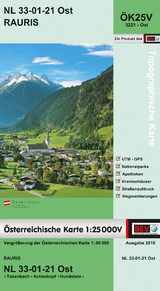 BEV-Karte 3221-Ost, Rauris 1:25 000V - 
