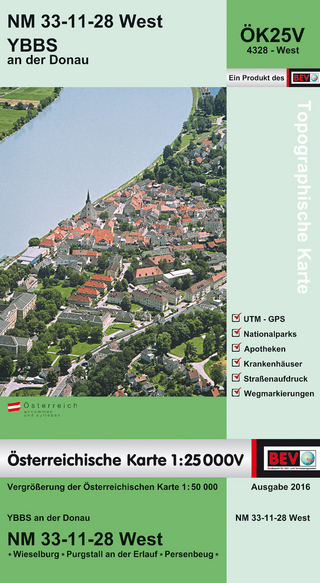 BEV-Karte 4328-West, Ybbs an der Donau 1:25 000V