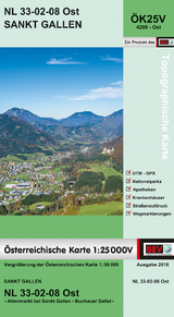 BEV-Karte 4208-Ost, Sankt Gallen 1:25 000V - 