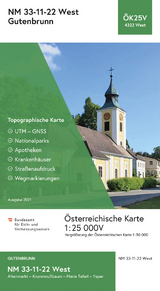BEV-Karte 4322-West, Gutenbrunn 1:25 000V - 