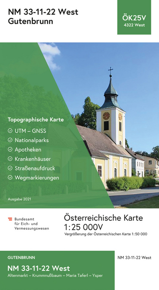 BEV-Karte 4322-West, Gutenbrunn 1:25 000V