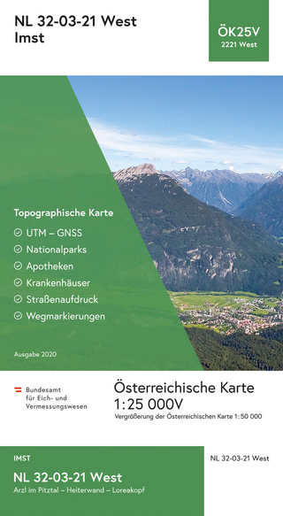 BEV-Karte 2221-West, Imst 1:25 000V