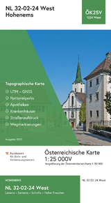 BEV-Karte 1224-West, Hohenems 1:25 000V - 
