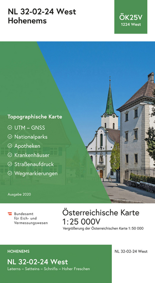 BEV-Karte 1224-West, Hohenems 1:25 000V