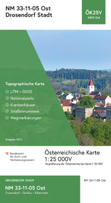 BEV-Karte 4305-Ost, Drosendorf Stadt 1:25 000V - 