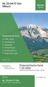 BEV-Karte 3117-Ost, N&ouml;tsch 1:25 000V - 