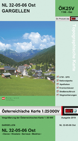 BEV-Karte 1106-Ost, Gargellen 1:25 000V - 