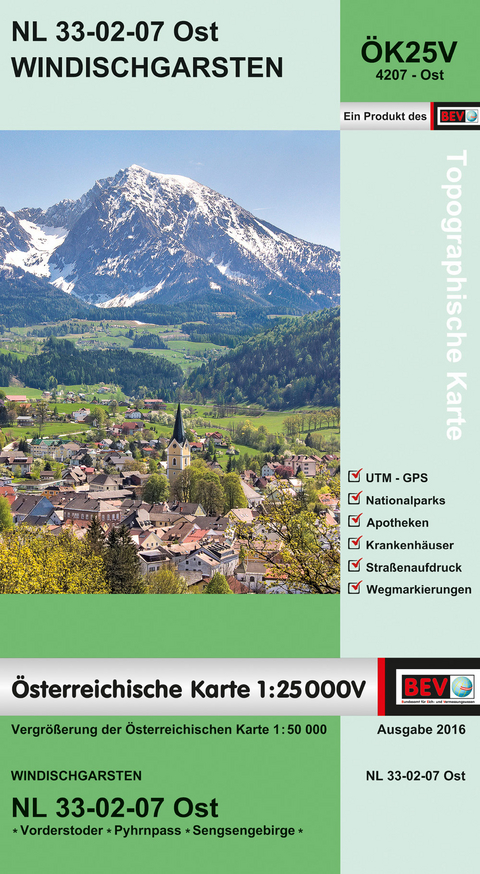 BEV-Karte 4207-Ost, Windischgarsten 1:25 000V - 