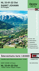 BEV-Karte 3222-Ost, Sankt Johann im Pongau 1:25 000V - 
