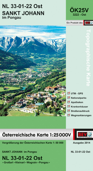 BEV-Karte 3222-Ost, Sankt Johann im Pongau 1:25 000V