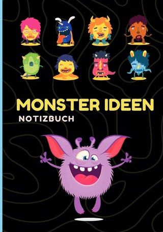 GutGelesen Notizbuch Tagebuch Aufgabenliste liniert Monster Ideen Schreibheft Schülerheft