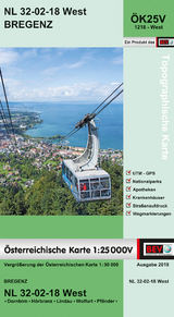 BEV-Karte 1218-West, Bregenz 1:25 000V - 
