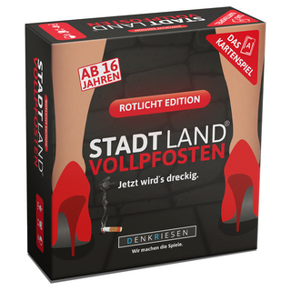 DENKRIESEN - STADT LAND VOLLPFOSTEN® – Das Kartenspiel – ROTLICHT EDITION 
