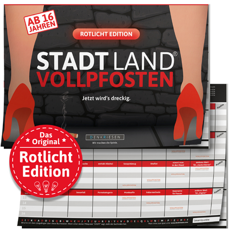 DENKRIESEN - STADT LAND VOLLPFOSTEN&reg; - ROTLICHT EDITION "Jetzt wird's dreckig." - A4 - Denis G&ouml;rz, Ricardo Barreto