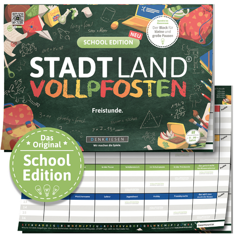 DENKRIESEN - STADT LAND VOLLPFOSTEN&reg; - SCHOOL EDITION - "Freistunde." - A4 - Denis G&ouml;rz, Ricardo Barreto
