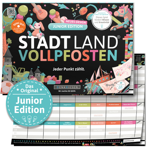 DENKRIESEN - STADT LAND VOLLPFOSTEN&reg; - JUNIOR EDITION "Jeder Punkt z&auml;hlt." - A4 - Denis G&ouml;rz, Ricardo Barreto