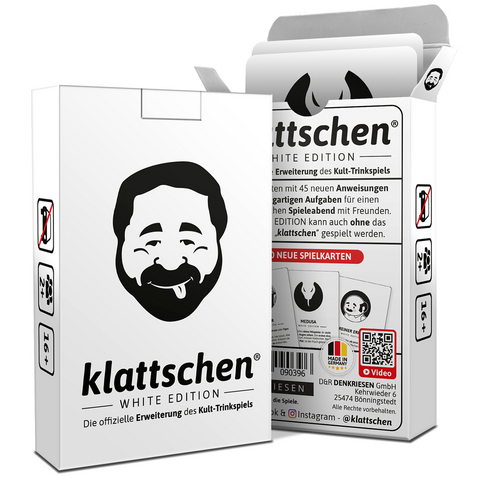 DENKRIESEN - klattschen&reg; - WHITE EDITION "Die offizielle Erweiterung des Kult-Trinkspiels" - Denis G&ouml;rz, Ricardo Barreto