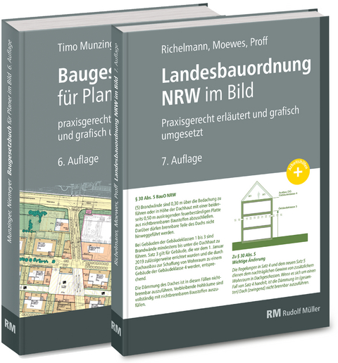 Buchpaket: Baugesetzbuch f&uuml;r Planer im Bild & Landesbauordnung NRW im Bild - Dirk Richelmann, Eva Maria Levold, Friederike Proff, Richard Welter, Timo Munzinger, Udo Moewes