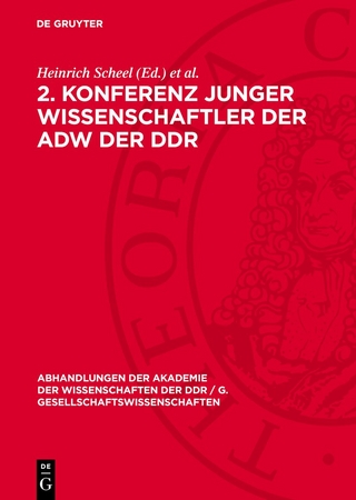 2. Konferenz junger Wissenschaftler der AdW der DDR