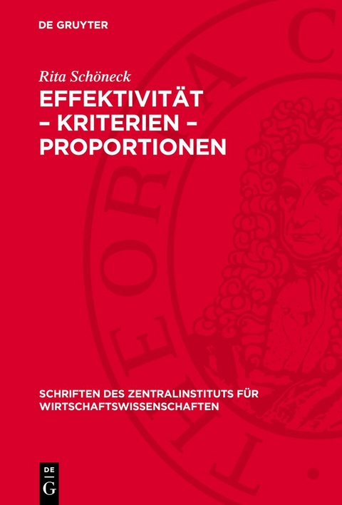 Effektivit&auml;t &ndash; Kriterien &ndash; Proportionen - Rita Sch&ouml;neck