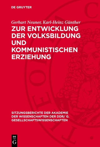 Zur Entwicklung der Volksbildung und kommunistischen Erziehung