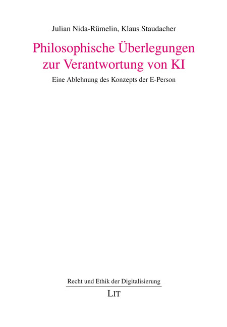 Philosophische &Uuml;berlegungen zur Verantwortung von KI