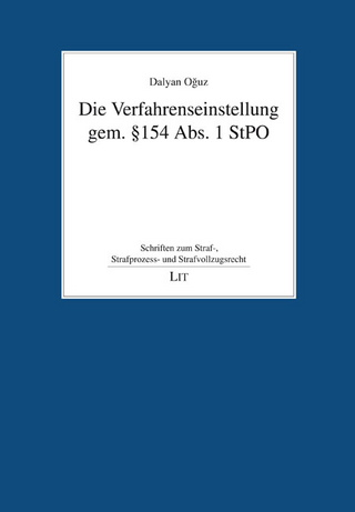 Die Verfahrenseinstellung gem. § 154 Abs. 1 StPO